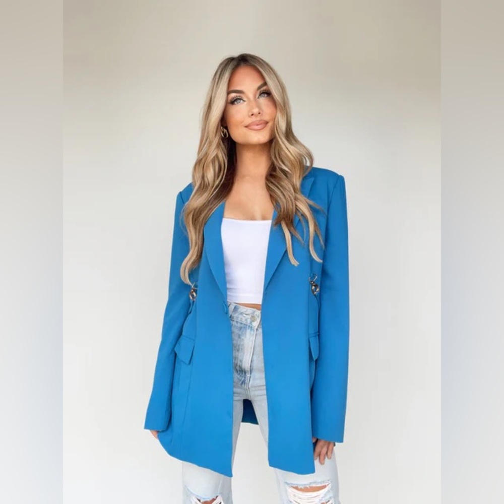 Lane 201 Treasure You Blazer in Blue